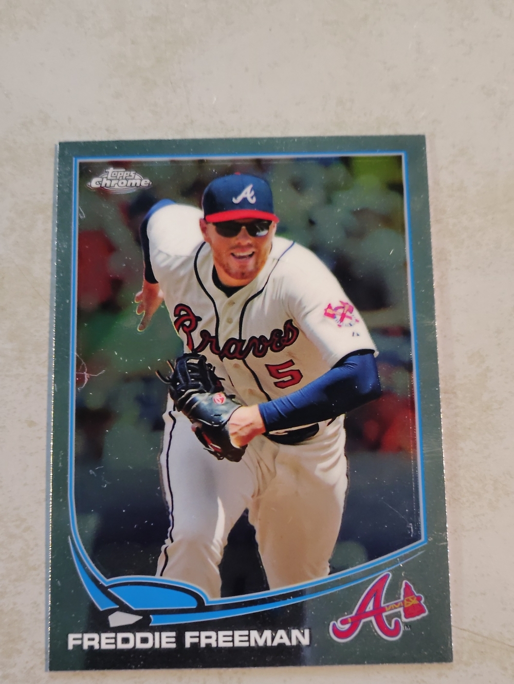 Freddie Freeman 2013 Topps Chrome #219 Atlanta Braves Baseball Card